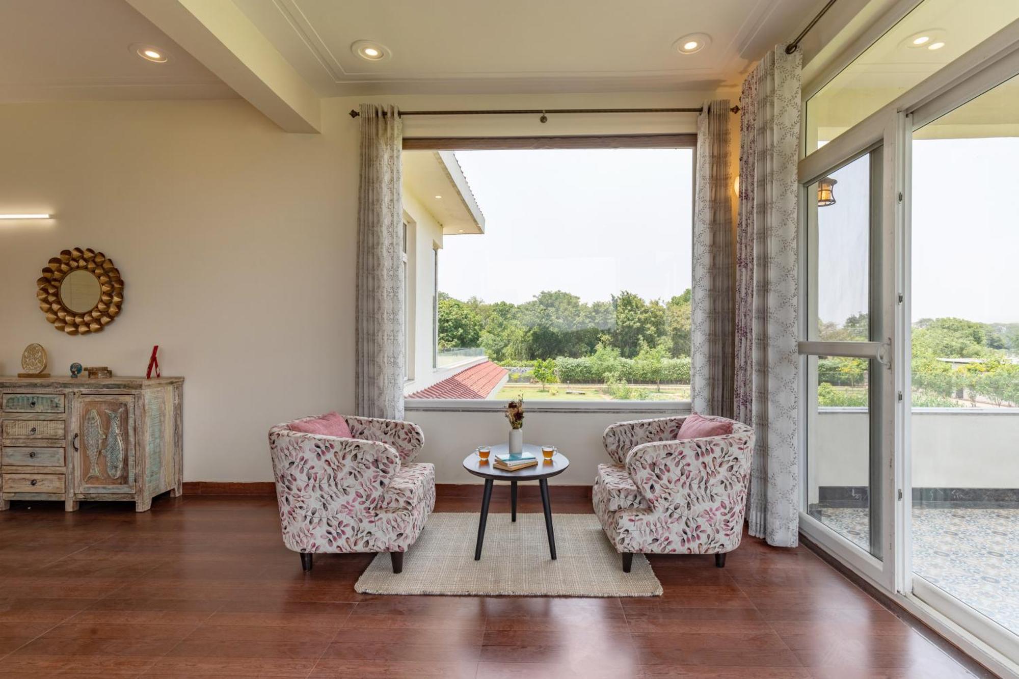 Alaya Stays Raga 2Bhk Farmstay With An Entertainment Lounge Sohna Luaran gambar