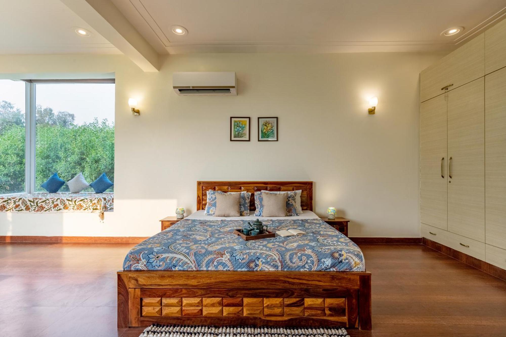 Alaya Stays Raga 2Bhk Farmstay With An Entertainment Lounge Sohna Luaran gambar