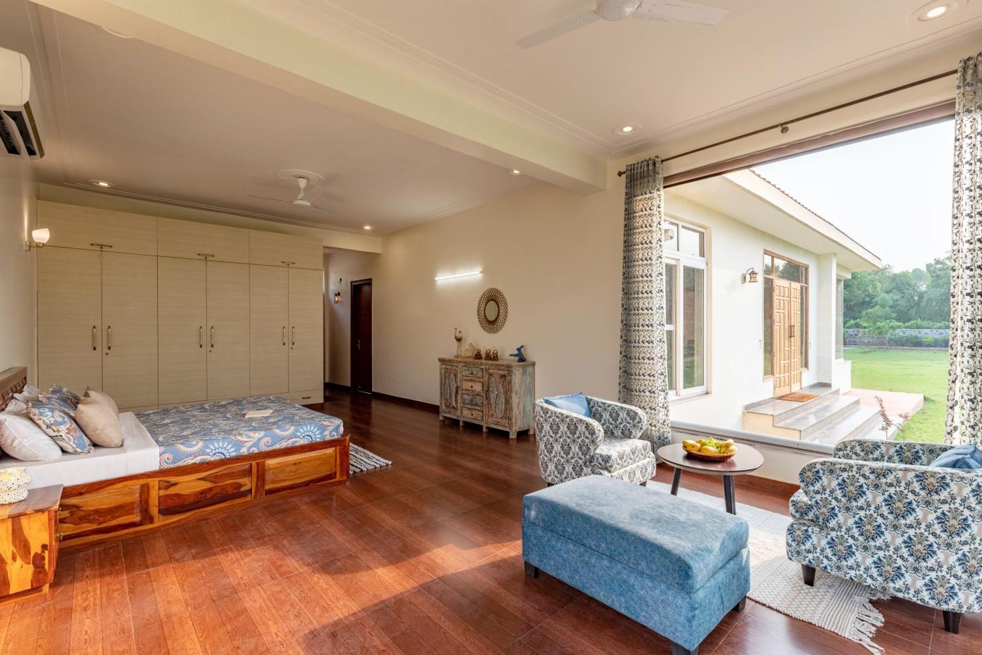 Alaya Stays Raga 2Bhk Farmstay With An Entertainment Lounge Sohna Luaran gambar