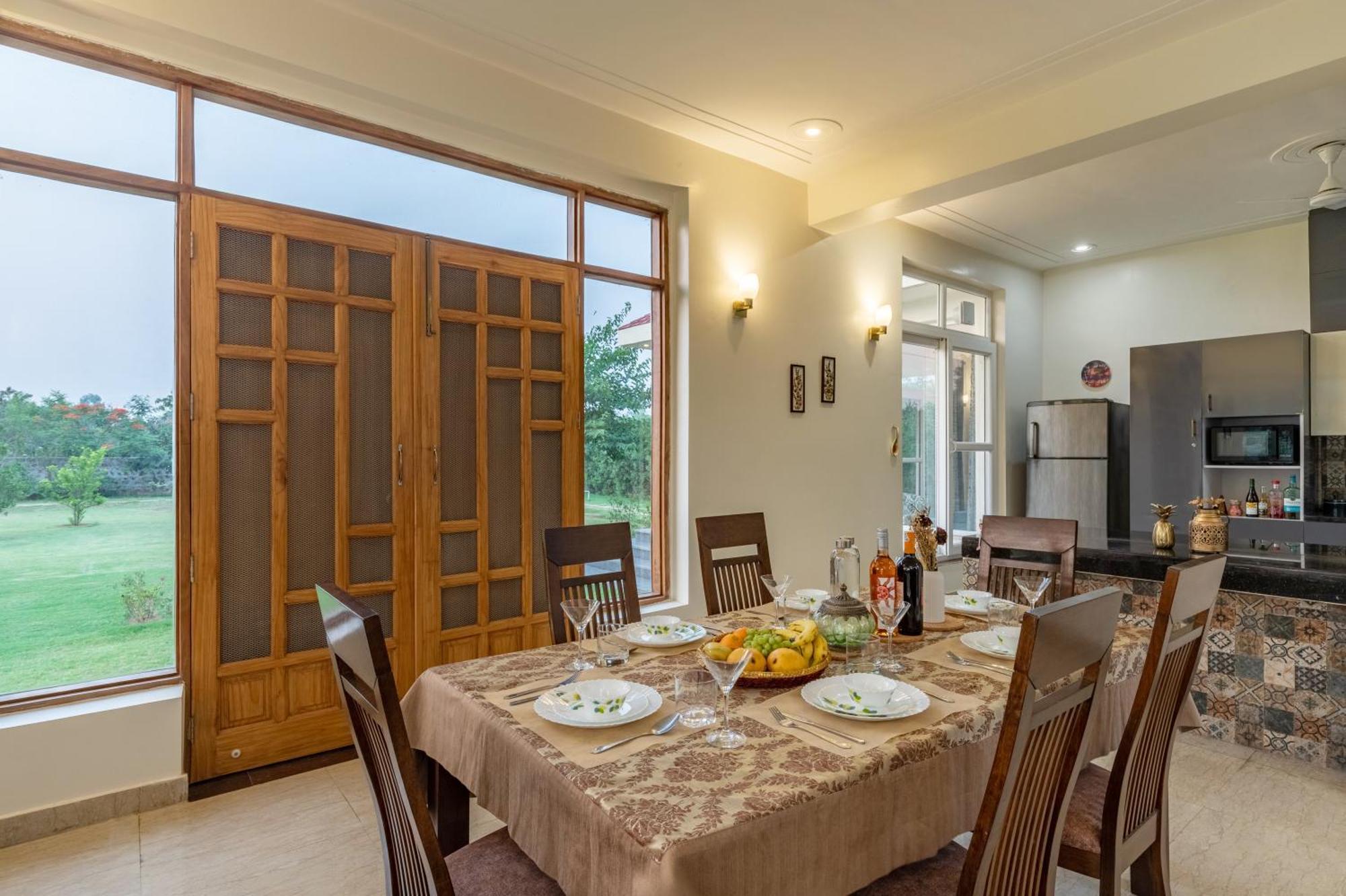 Alaya Stays Raga 2Bhk Farmstay With An Entertainment Lounge Sohna Luaran gambar